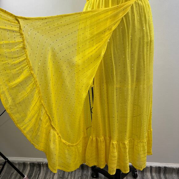 NEW Sundress Precieuse Yellow Spaghetti Strap Angelique Blouson Dress Size XS/S - Picture 5 of 9